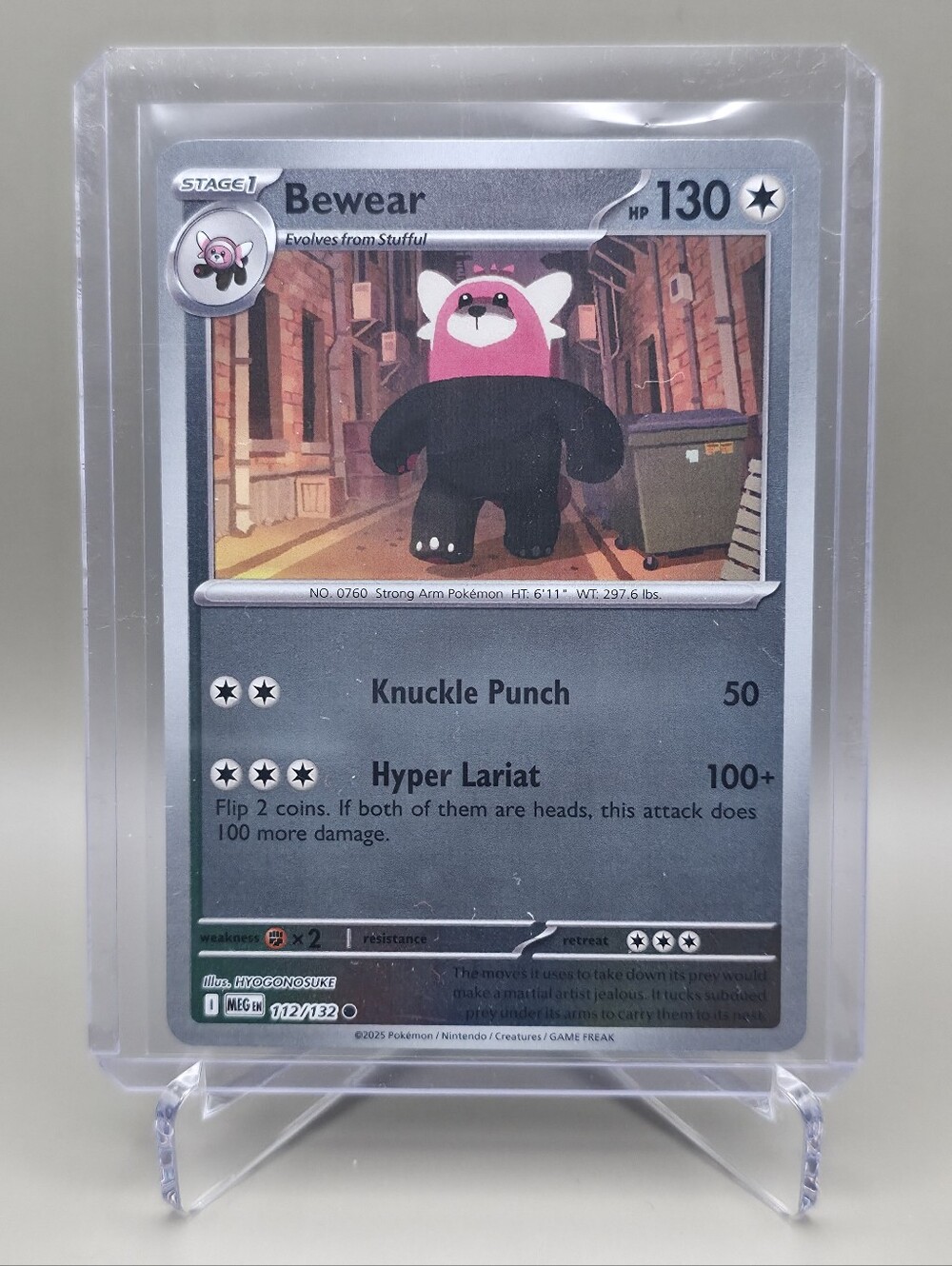 Pokémon TCG - Bewear - Mega Evolution - Reverse Holo - 112/132